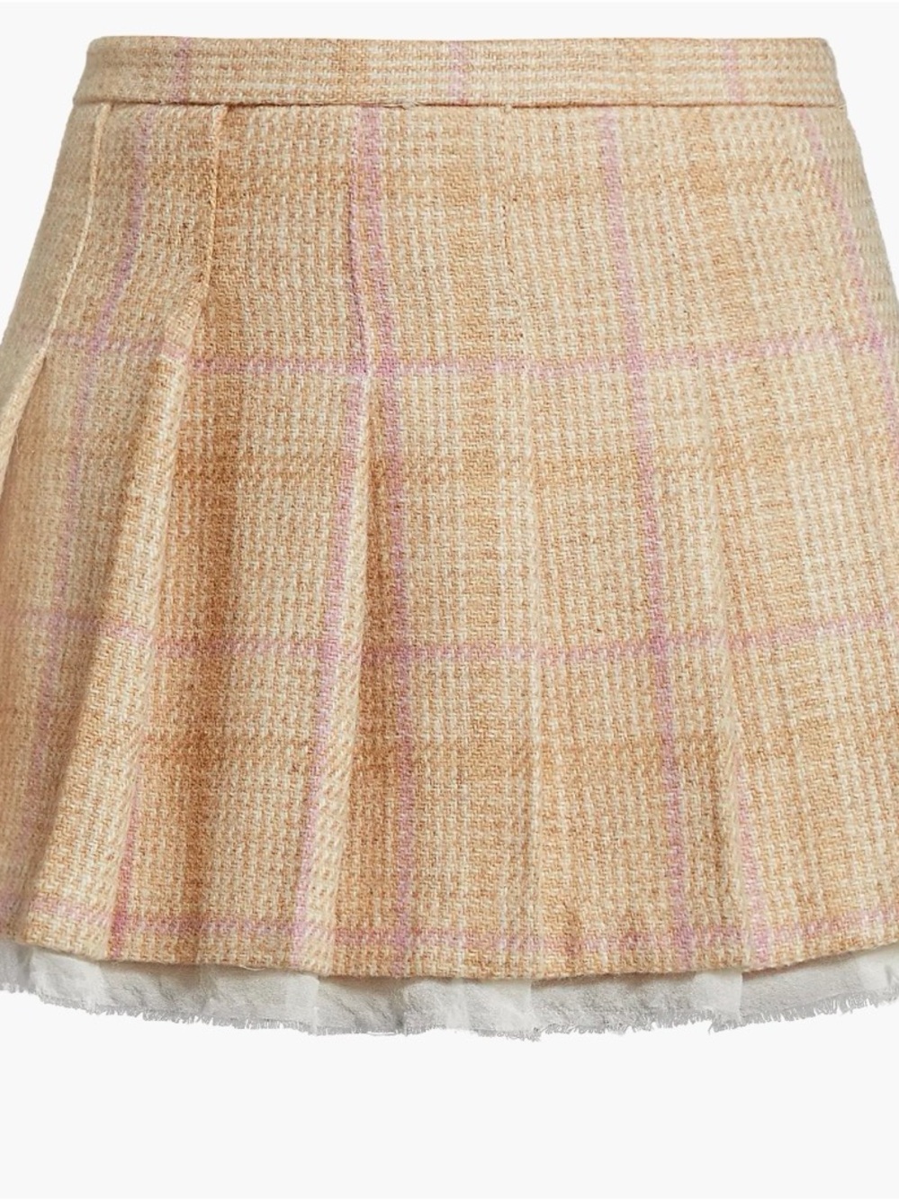 LoveShackFancy Rooney Wool Plaid Miniskirt - Picture 2 of 4